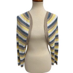 Cato Established 1946 Women's Long Sleeve Multicolor Crop Sweater Size XL